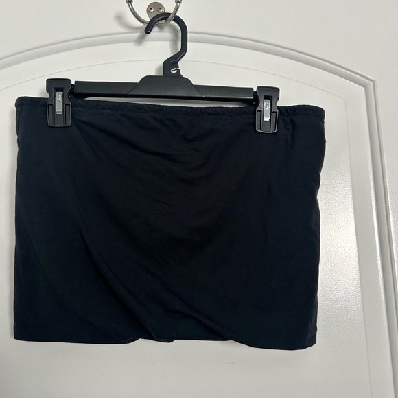 Everlane Black Tube Top built in bra size extra large 90s capsule wardrobe - Picture 4 of 8